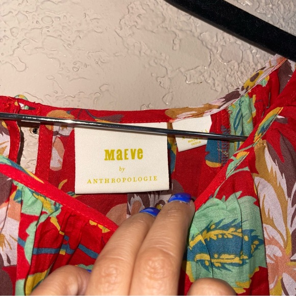Anthropologie Maeve | Lake House Floral Top Size: XS - Picture 3 of 5